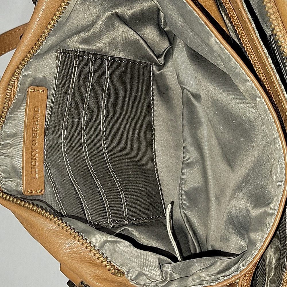 Lucky Brand Tan Leather Crossbody Bag - Picture 12 of 13